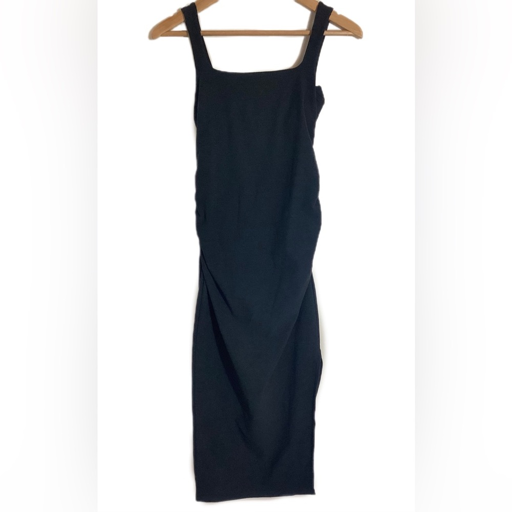 Beyond the Bump Black Midi Sheath Dress